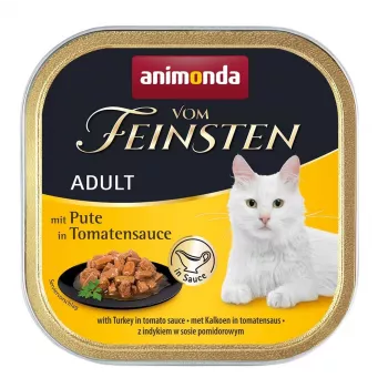 Šlapias kačių ėdalas Animonda Vom Feinsten kalakutiena pomidorų padaže, 100 g, be grūdų, suaugusioms katėms