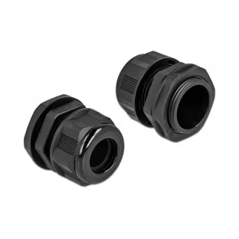 Kabelio įvadas DeLOCK 60367 Juodas Plastikas 2 vnt.