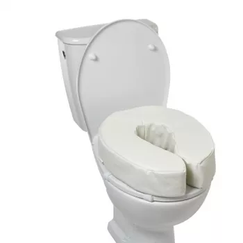 Minkštas pakeliamas tualeto sėdynės antdėklas, 5 cm