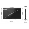 Sharp 4K Ultra HD QLED MiniLED televizorius 55JP7265E – 55 coliai, Google TV, UHD