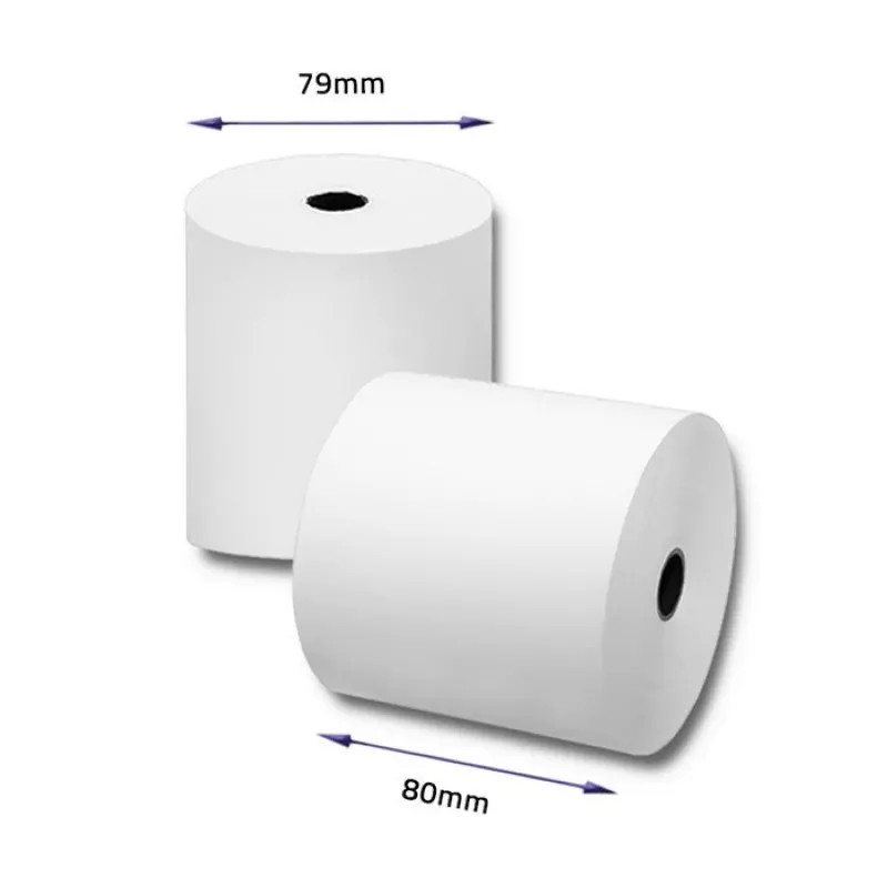Qoltec 51892 Termo popieriaus ritinėlis 80 x 80 | 55g/m2 | 10 vnt. | be BPA