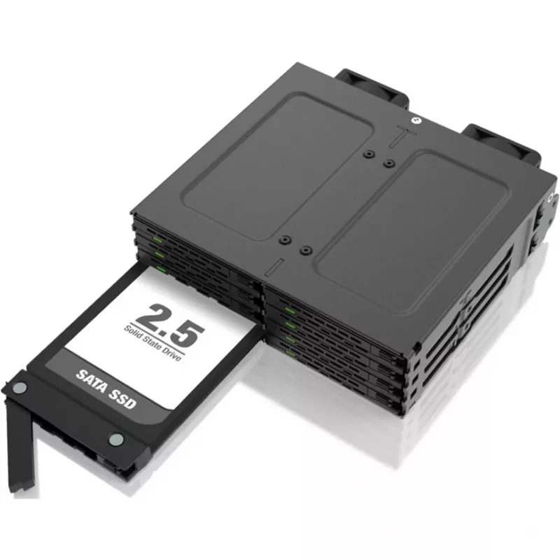 IcyBox MB038TP-B juodas išorinis krepšelis diskui, atsarginis, skirtas MB038 serijai