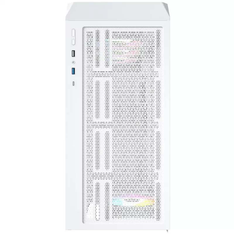 Korpusas Montech X5 Midi Tower Baltas ATX 3x140mm Ventiliatoriai