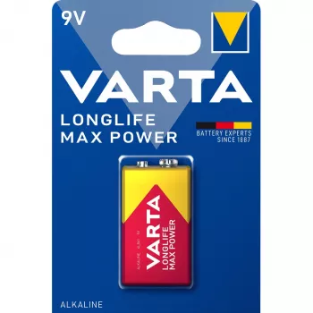 Vienkartinė baterija Varta 9V šarminė
