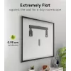 Fiksuotas TV sieninis laikiklis WENTRONIC Goobay Ultraslim 70822 XL juodas plokščiaekraniams
