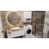 Spintelė skalbimo mašinai POLA Laundry Room Cabinet - balta