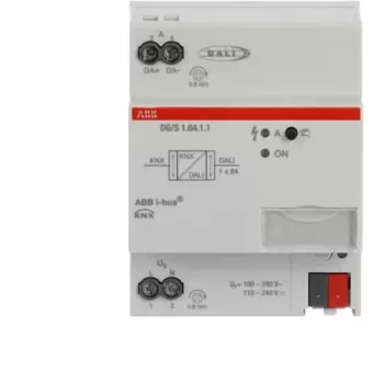 Šliuzas / valdiklis ABB 2CDG110198R0011, DALI-2, IP20, 264 V įėjimas, 70×63.5×90 mm, pilkas