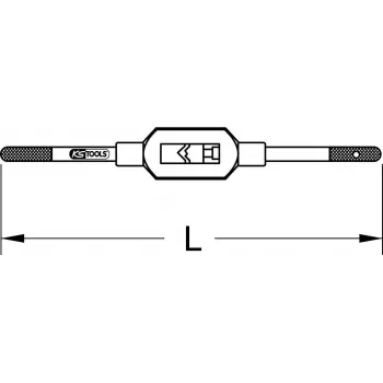 KS Tools reguliuojamas srieginis traukiklis M3-M12 (331.0013)
