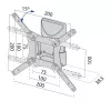 TV sieninis laikiklis iki 37 colių 20 kg TB-152E max VESA 200x200
