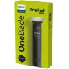 Foilinis skustuvas ir trimeris Philips OneBlade QP1424/10 — anglies spalvos, maitinamas baterija, 30 min veikimo laikas, barzdos šukos