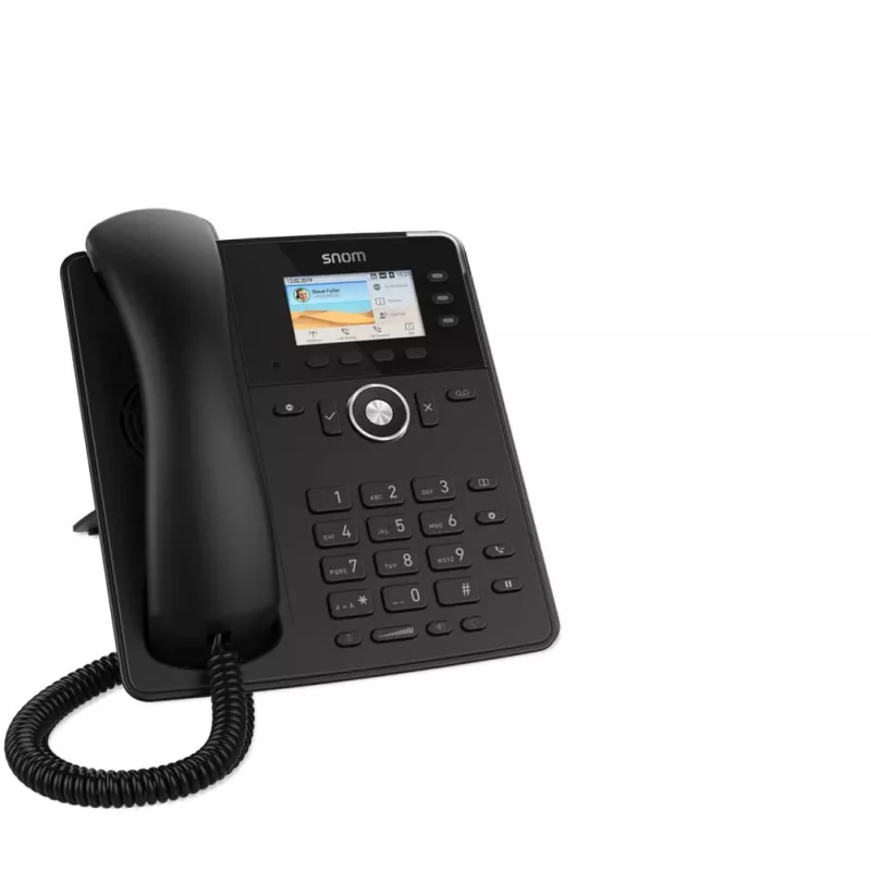 Snom D717 IP stalinis telefonas Juodas 3 linijos TFT ekranas