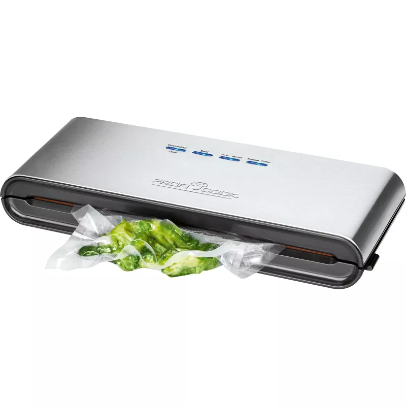 Vakuuminis pakuotuvas ProfiCook PC-VK 1080 (plastikiniams maišeliams) - 120 W - Nerūdijantis plienas/Juoda (501080)
