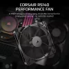 Ventiliatorius Corsair RS140 14 cm juodas 330-1700 RPM 0.11-3.46 mmH2O