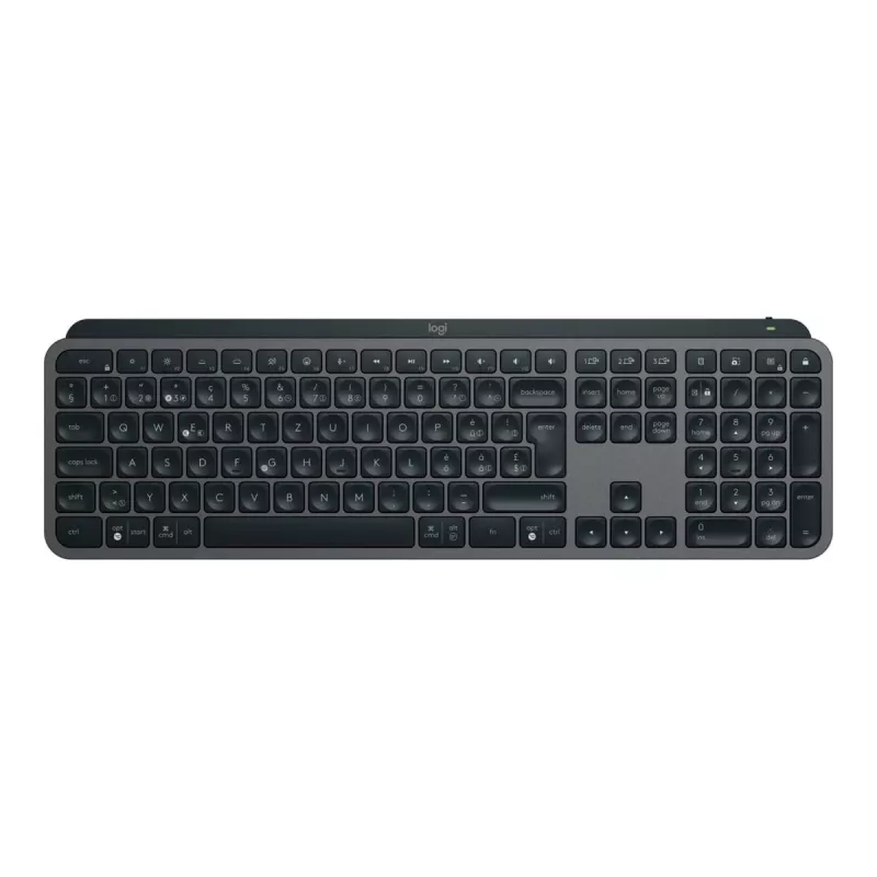 Logitech MX Keys S klaviatūra RF belaidė + Bluetooth QWERTZ Šveicariška grafito (920-011571)