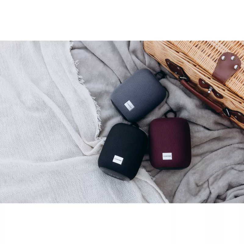 Nešiojamas Bluetooth garsiakalbis Canyon CNE-CBTSP8B juodas