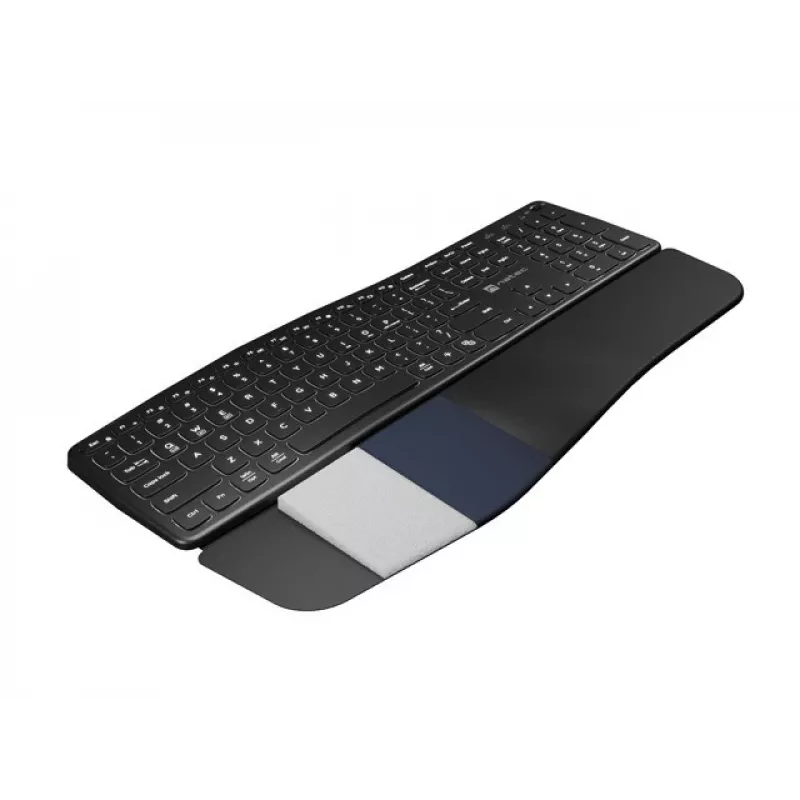 NATEC PORIFERA klaviatūra biurui ir namams belaidė Bluetooth QWERTY US International juoda