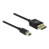 DeLOCK - DisplayPort kabelis - DisplayPort (M) į Mini DisplayPort (M) - 2 m - Juoda - 8K palaikymas