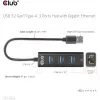 USB šakotuvas CLUB3D USB 3.2 Gen1 Type-A 3 prievadai su Gigabit Ethernet