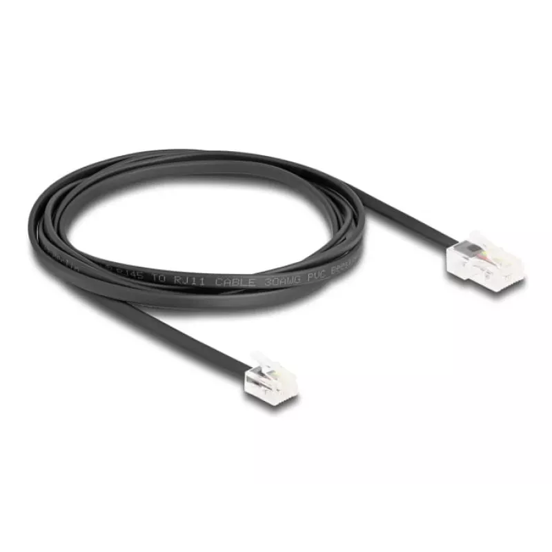 Telefono laidas DeLOCK 88036 RJ45 – RJ11 2m juodas