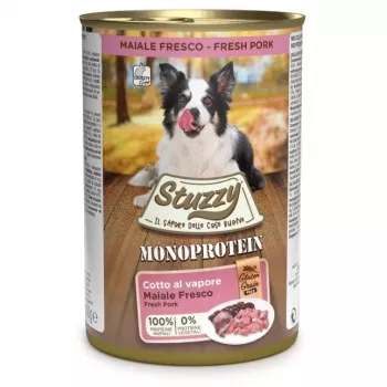 STUZZY Monoprotein Pork šlapias šunų maistas - 400 g