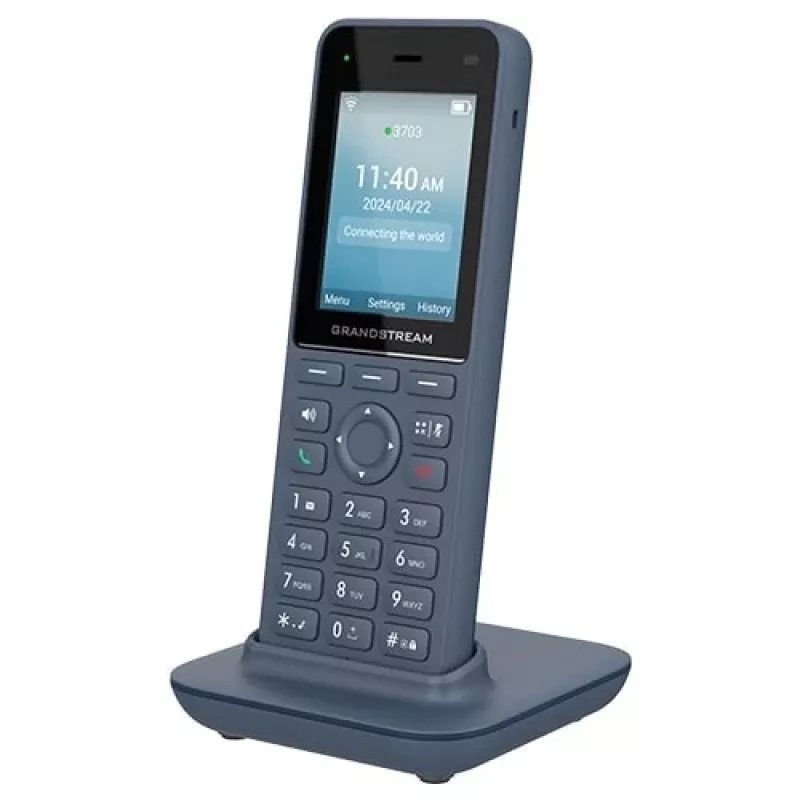 IP telefonas Grandstream Networks WP8256 antracitas 3 linijos LCD Wi-Fi
