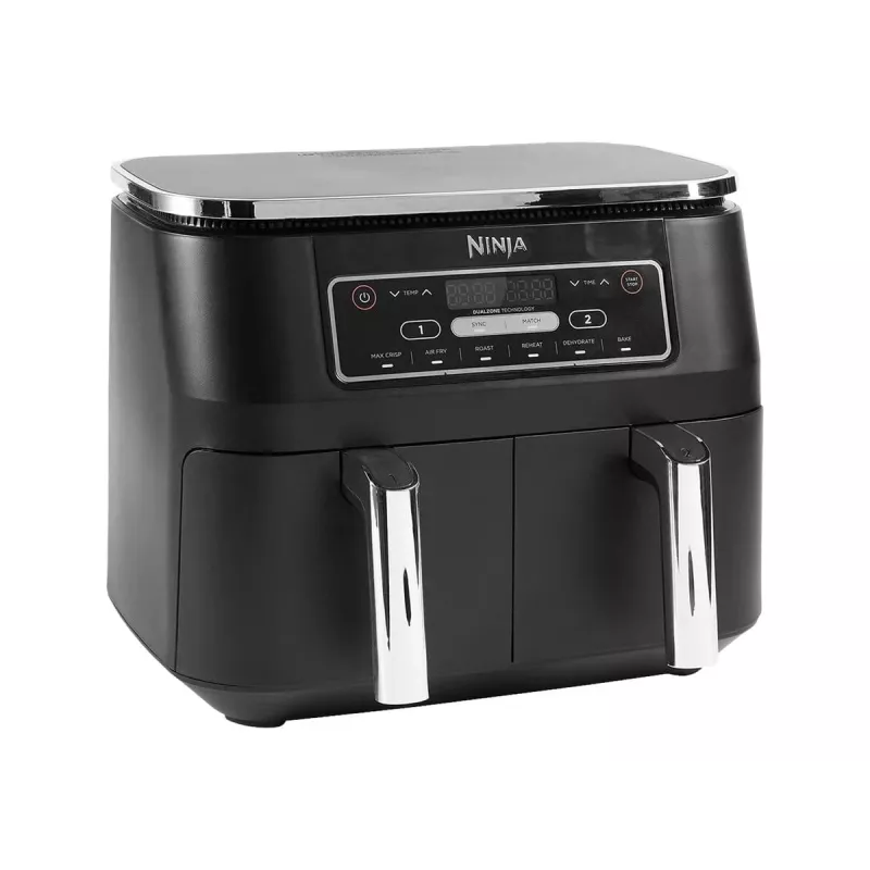 Ninja AF300 Dviguba 7,6 L Laisvai pastatoma 1690 W Karšto oro gruzdintuvė Juoda