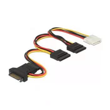 Vidinis maitinimo kabelis DeLOCK 60171 0.2 m SATA 15-pin kištukas