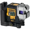 Belaidis kelių linijų lazeris DeWalt DCLE14301GB 3×180° kryžminės linijos, 18V, žalios linijos, integruota Powerstack Li‑Ion baterija