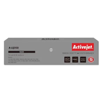 Activejet A-LQ350 dažymo juosta (Epson S015633 pakaitalas; Supreme; 2 500 000 simbolių; juoda)