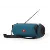 Nešiojamas stereofoninis garsiakalbis GEMBIRD SPK-BT-17-G — Bluetooth 5.1, 5 W RMS, 1200 mAh, MicroSD, FM, AUX