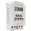 Elektroninis laikmatis DIN bėgiui QOLTEC PC0629 — 24V maitinimas, 16A išėjimas