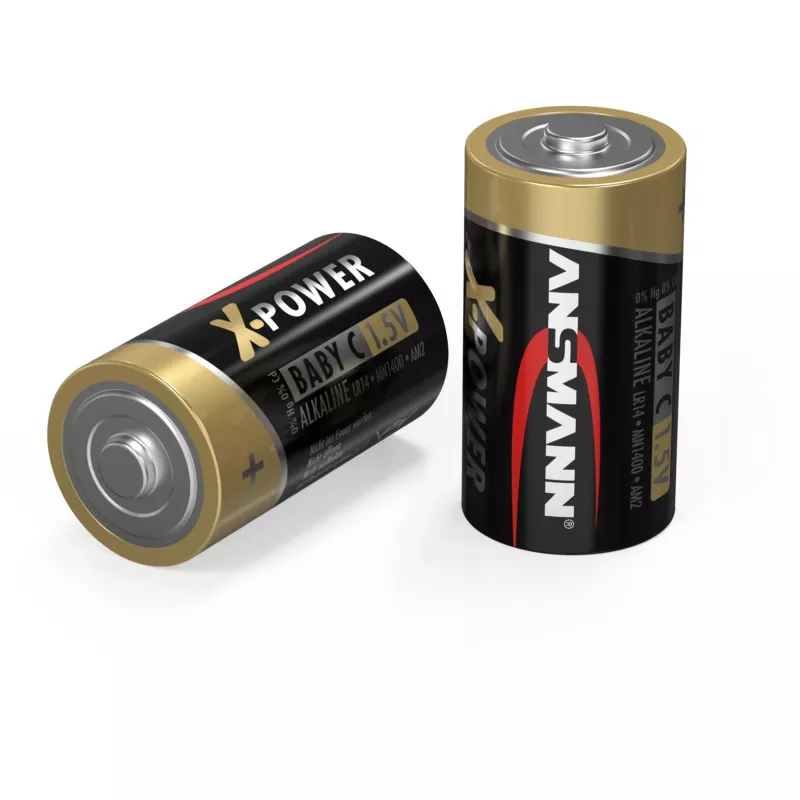 ANSMANN X-Power šarminė baterija C tipo, 2 vnt. pakuotė (5015623), 7500 mAh