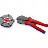 Knipex 97 33 02 kabelių užspaudimo įrankis, mėlynas, raudonas