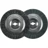 Šepetėlių rinkinys Einhell 3424115 Nailoninis Plieninis Pilkas Apvalus 2 vnt