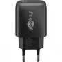 USB-A greitasis QC įkroviklis (18 W) (juodas)