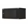 Sieninis spintos stovas LANBERG WF03-5304-10B 19 colių 4U juodas, stiklinės durys