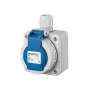 MENNEKES sieninė dėžutė Schuko 10863 16A 2P+E 230V DWD mėlyna (10863)