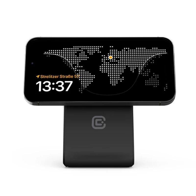 Vidaus belaidis įkroviklis laikrodžiui Crong CRG-MSPS-BLK, juodas, Lightning/USB
