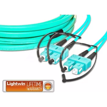 Lightwin LDP-50 SC-SC 5.0 OM3 FD šviesolaidinis kabelis 5 m, vandens spalvos (LDP-50 SC-SC 5.0 OM3 FD)