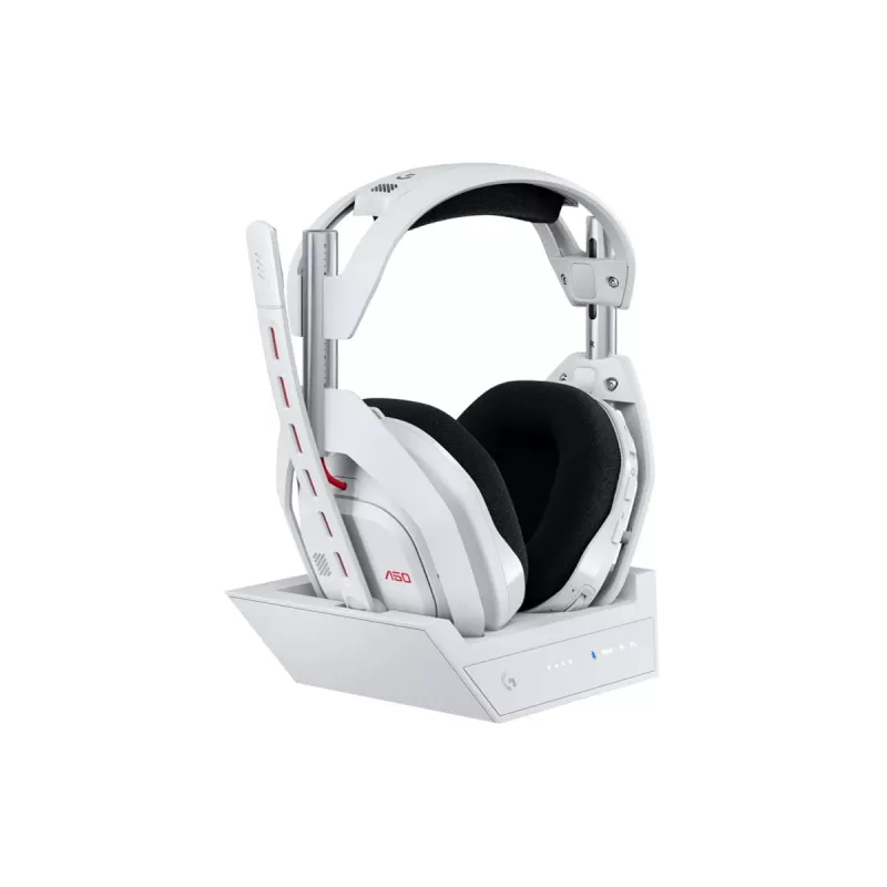 LOGITECH A50 Lightspeed belaidės ausinės su stotimi WHITE EMEA28-9