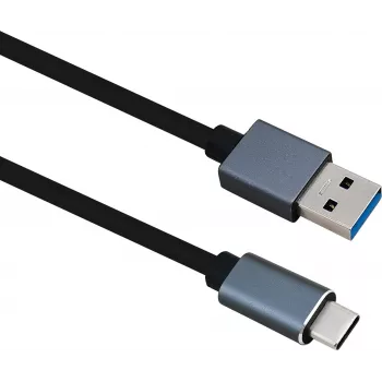 Herweck Helos PREMIUM - USB laidas - USB A tipas (kištukas) į 24 kontaktų USB-C (kištukas) - USB 3.1 - 1,0 m - Juoda (288353)