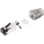 RJ-45 kištukinis jungtis ShiverPeaks juoda/sidabrinė S/CONN 08-02050 vyriška