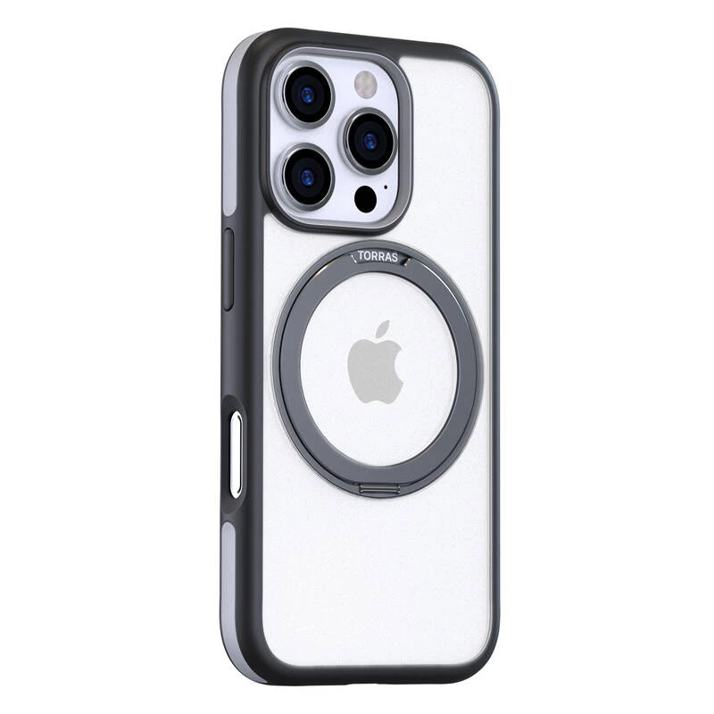 Dėklas Torras Ostand R Fusion iPhone 16 Pro Max — Juodas