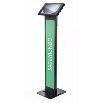 Compulocks Galaxy Tab A9+ 11 colių Swell Enclosure prekės ženklo stovas ant grindų