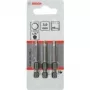 Atsuktuvų antgalių rinkinys Bosch 3 vnt. itin kieti, Hex 3 mm, 49 mm ilgio, 1/4 colio kotas
