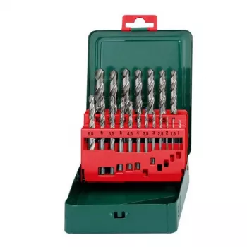 HSS gręžtų rinkinys Metabo 627153000 — 19 vnt., DIN 338, cilindriniu kotu