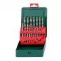 HSS gręžtų rinkinys Metabo 627153000 — 19 vnt., DIN 338, cilindriniu kotu