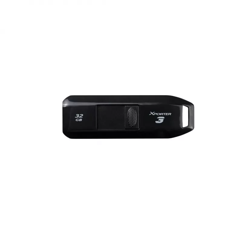 USB atmintinė PATRIOT Xporter 32 GB USB Type-A 3.2 Gen 1, skaitymas 80 MB/s, slankioji konstrukcija, juoda