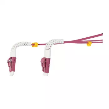 Synergy 21 LWL-2-Faser-Patchk. 2mtr.LC-LC 50/125um OM4 AD 2mm flexible Knickschutztülle - Multimode-Faser - 2 m