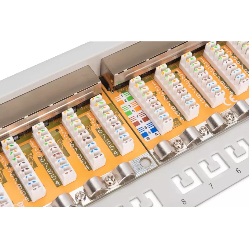 Patch Panel Digitus CAT 6 Class E DN-91624S, 24 prievadai, 1U, 19 inch